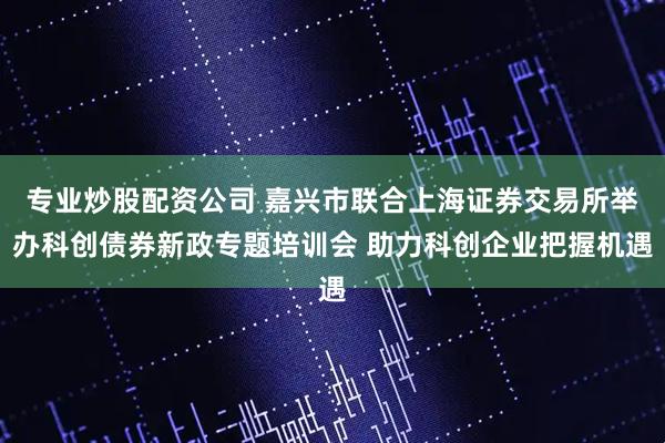 专业炒股配资公司 嘉兴市联合上海证券交易所举办科创债券新政专题培训会 助力科创企业把握机遇