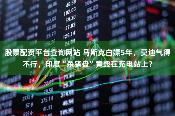 股票配资平台查询网站 马斯克白嫖5年，莫迪气得不行，印度“杀猪盘”竟毁在充电站上？
